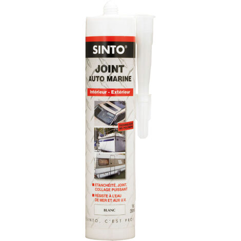 Joint mastic auto marine 290ml Blanc SINTO