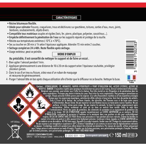 Résine fuites et infiltrations 150ml Gris SINTO
