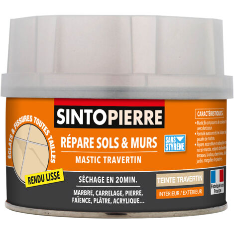 Répare sols et murs (parement, pierres, travertin, comblanchien) 280g Travertin SINTO