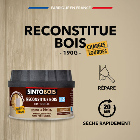 Reconstitue bois pour les parties manquantes (charges lourdes) 190g Chêne SINTO