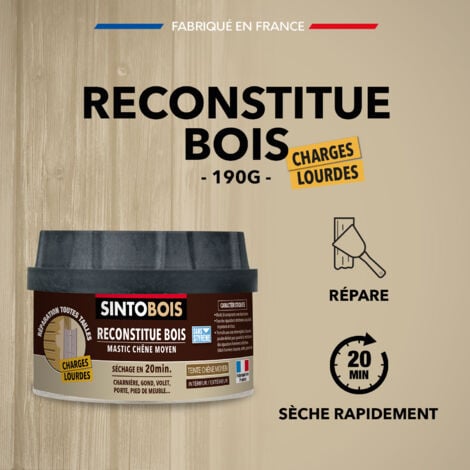 Reconstitue bois pour les parties manquantes (charges lourdes) 190g Chêne moyen SINTO