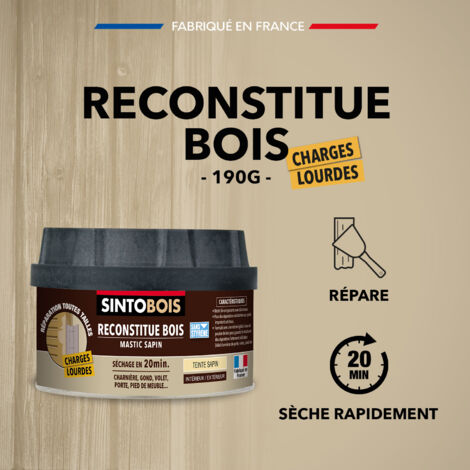 Reconstitue bois pour les parties manquantes (charges lourdes) 190g Sapin SINTO