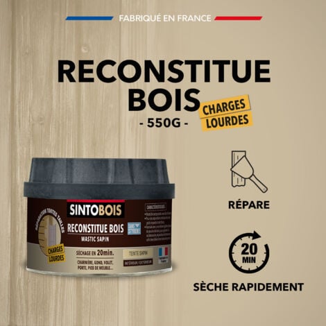 Reconstitue bois pour les parties manquantes (charges lourdes) 550g Sapin SINTO