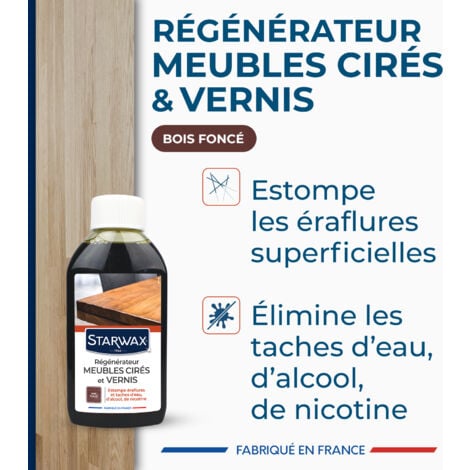 Régénérateur pour meubles cirés et vernis teinte bois foncé 250ml STARWAX