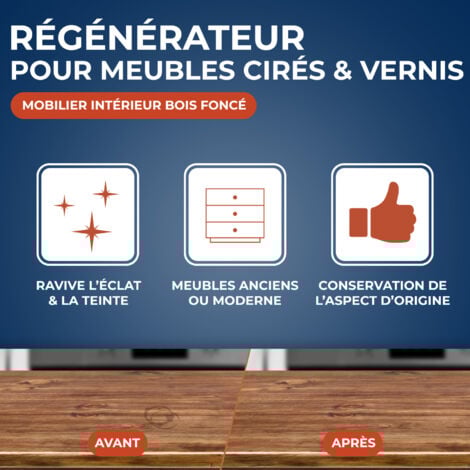 Régénérateur pour meubles cirés et vernis teinte bois foncé 250ml STARWAX