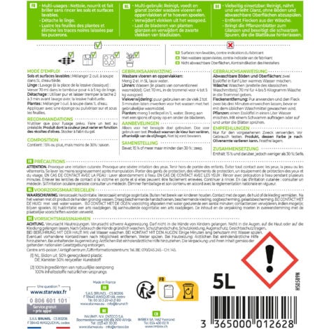 Savon noir concentré à l'huile d'olive multi-usages 5L STARWAX