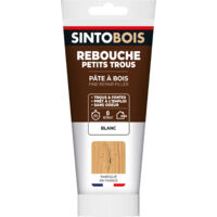 Rebouche imperfections - Pâte à bois naturel 250g Blanc SINTO