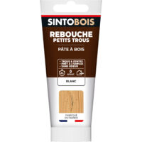 Rebouche imperfections - Pâte à bois naturel 80g Blanc SINTO