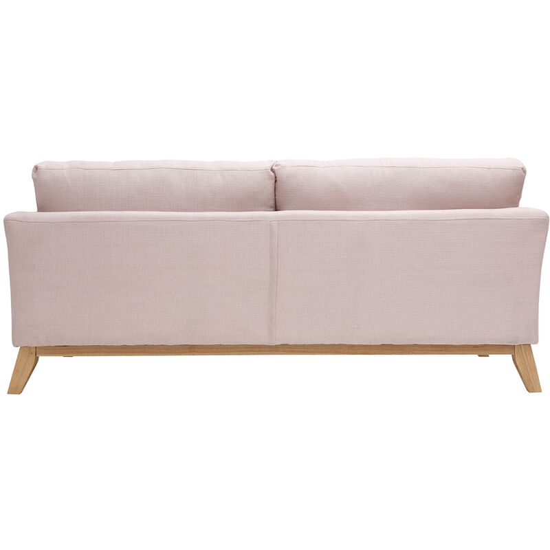 Sofa skandinavisch 3 Plätze Bezug abnhembar Rosa OSLO