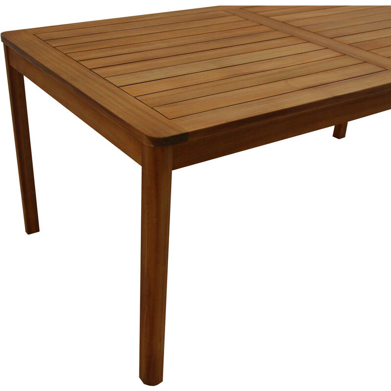 Rechteckiger Gartentisch aus Massivholz L180 cm AKIS