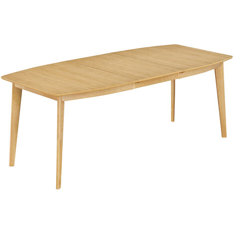 Esstisch ausziehbar skandinavisch aus hellem Holz L150-200 LEENA