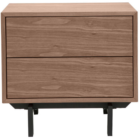 Vintage-Nachttisch aus Holz und Metall MANNY