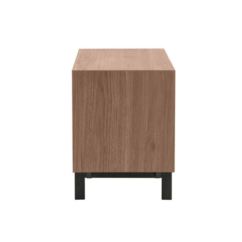 Vintage-Nachttisch aus Holz und Metall MANNY