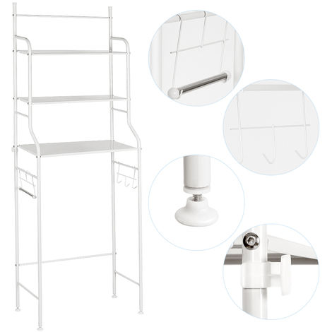 Meuble de Rangement au-Dessus des Toilet H Etagère de Salle de Bain