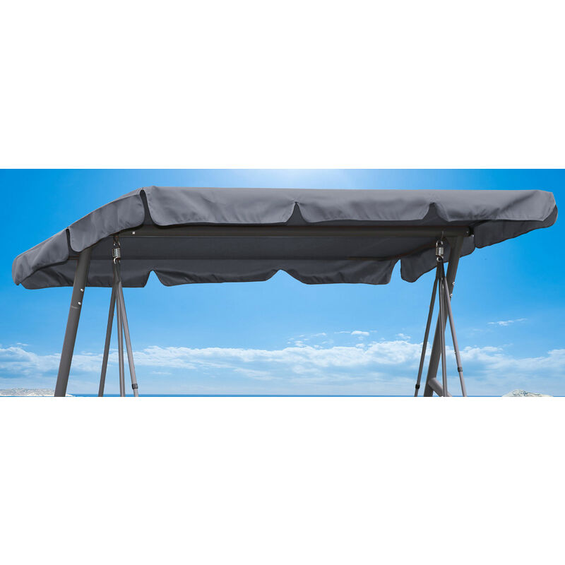 Reemplazo Roof Garden swing gray 145x210cm uv 50 3 plazas hollywood