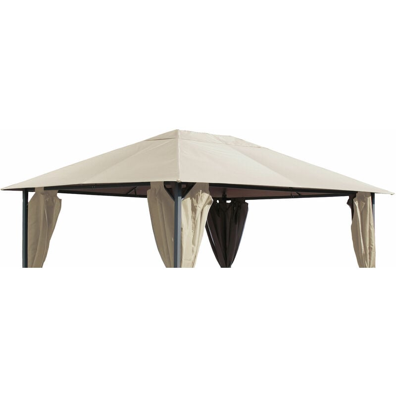 Techo De Repuesto para gazebo 3x4m 250gm³ beige quick star 250 cenador 3 4