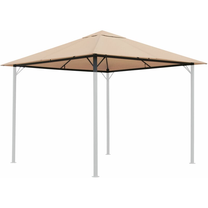 Quick Star Techo de repuesto 250 para cenador 3 color arena antigua cubierta gazebo 3x3m 250gm³