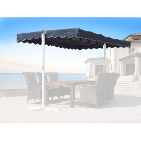 Ersatzdach Standmarkise Dubai Markise Grau 375 x 225 cm