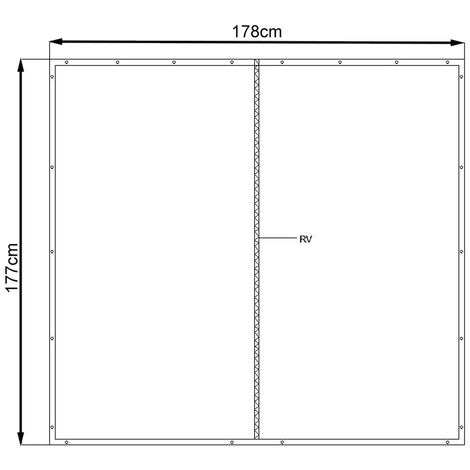 Quick Star Wetterschutzwand PVC 126x167cm Für Kaminholzunterstand