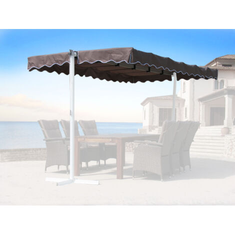 Ersatzdach Standmarkise Dubai  375 x 225 cm Markise Taupe / Beigegrau RAL 7006