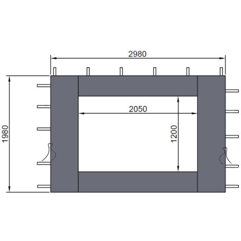 2 Pannelli Laterali Con Zip Per Gazebo 3x3m: Antracite, 100% Poliestere, Chiusura A Velcro!