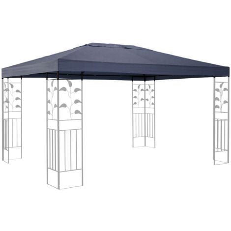 Tetto di ricambio per Gazebo Leaves 3x4m Grigio