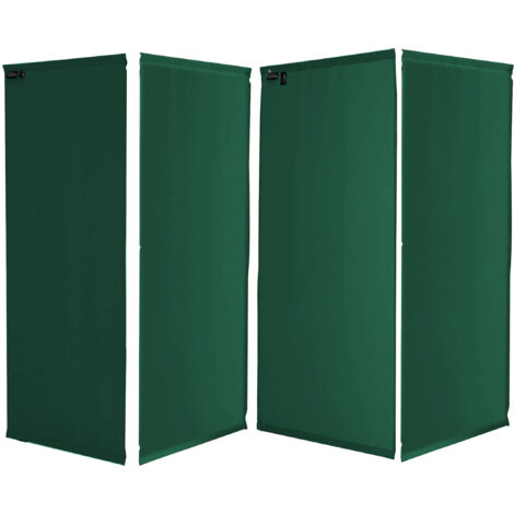 Schermo Di Copertura Di Ricambio 4 Pezzi 165 X 220 Cm Parete Divisoria Pannello Di Privacy Verde 50413634