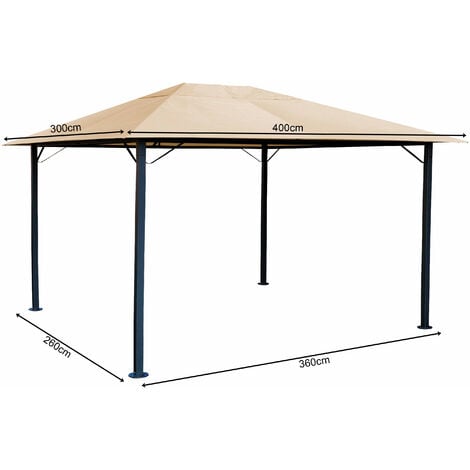 Mobili Rebecca 4 Pz Pesi Gazebo Sacchi Da Riempire Per Tende Neri 48x22,5