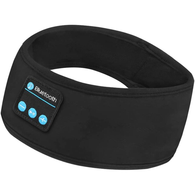 Écouteurs Bluetooth stéréo avec télécommande, anti-noeuds - Noir - Français
