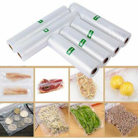 Mise sous vide Sac Rouleau Sous Vide Alimentaire 1 Rouleau  20x500cm/25x500cm/28x500cm Sacs à vide pour Machine Sous Vide, Compatible  Avec n'importe Quelle Scelleuse Sous Vide 