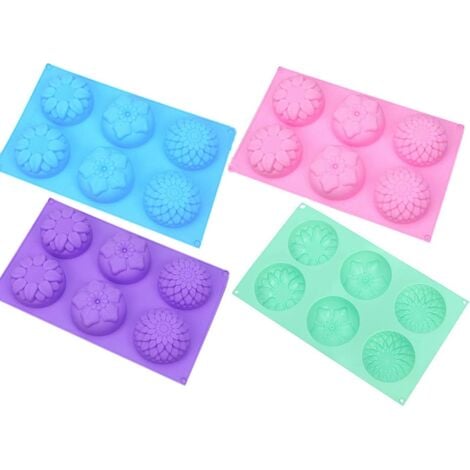 Shangwelluk Moule en Silicone pour Poissons Docéan Moule à Muffins Silicone Moule de 3D Silicone Cake Pan Muffin Coupes Main Savon Moules Biscuit Chocolat Ice Cube Tray Mold Bricolage 