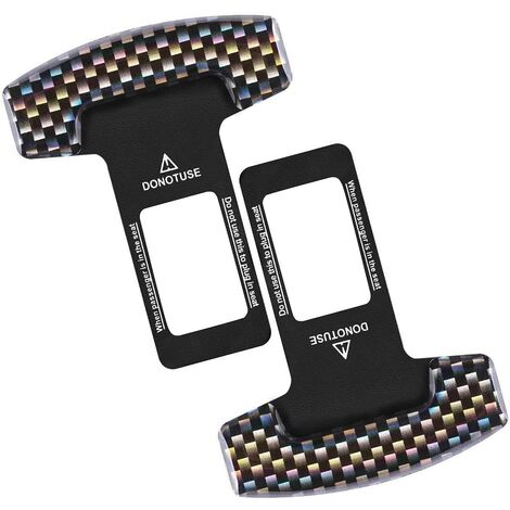 10 x Forme de bouton de blocage universel safety belt clip universel noir 