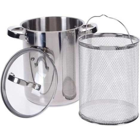 Excellent Houseware Spargeltopf mit Glasdeckel - 4,2 Liter (1/4)