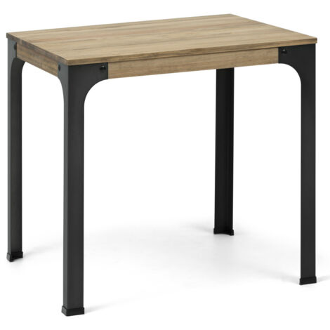 Mesa Bristol 110x60x75cm en madera maciza de pino acabado vintage estilo industrial (1/5)