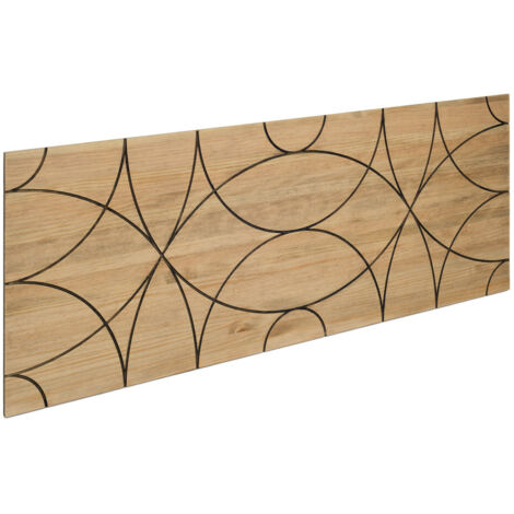 Cabecero Cama Círculos ECO 180x60cm en madera maciza de pino acabado vintage estilo industrial Box Furniture (1/5)