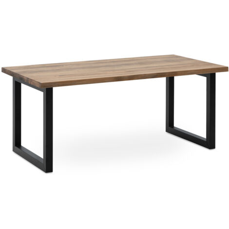 Mesa Centro iCub Big Wood ECO 140x50x43cm Negra efecto vintage Box Furniture (1/5)