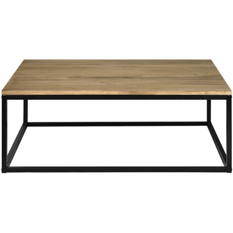Mesa de centro iCub 120x80x37cm – Madera maciza de pino – Acabado vintage – Estilo industrial – Para interiores – Box Furniture (1/5)