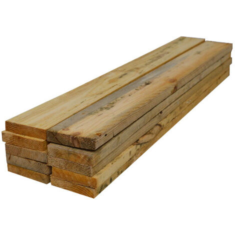 Pack de madera de palets nuevas sin tratar de 9,8 a 10 x 80 x 2,4 a 2,5 cm