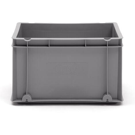 Caja Plastica Norma Europa Gris Cerrada 40 x 60 x 30 cm