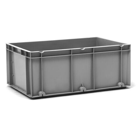 Caja Apilable de Almacenaje Industrial Eurobox en Gris