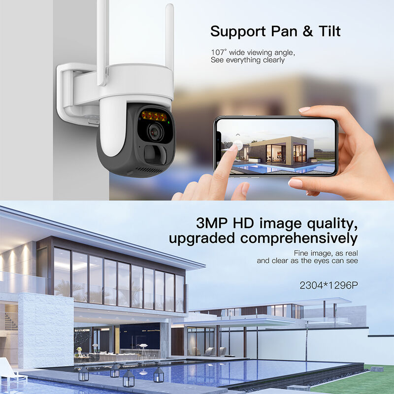 Caméra de surveillance extérieure solaire HD + Wifi BATILEC