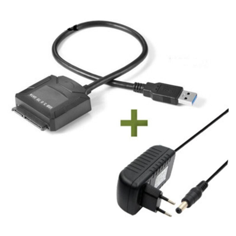 Adaptateur IDE SATA à USB, connecteur de disque dur pour disque dur SATA  2,5 et 3,5 IDE, lecteur optique DVD 5,25