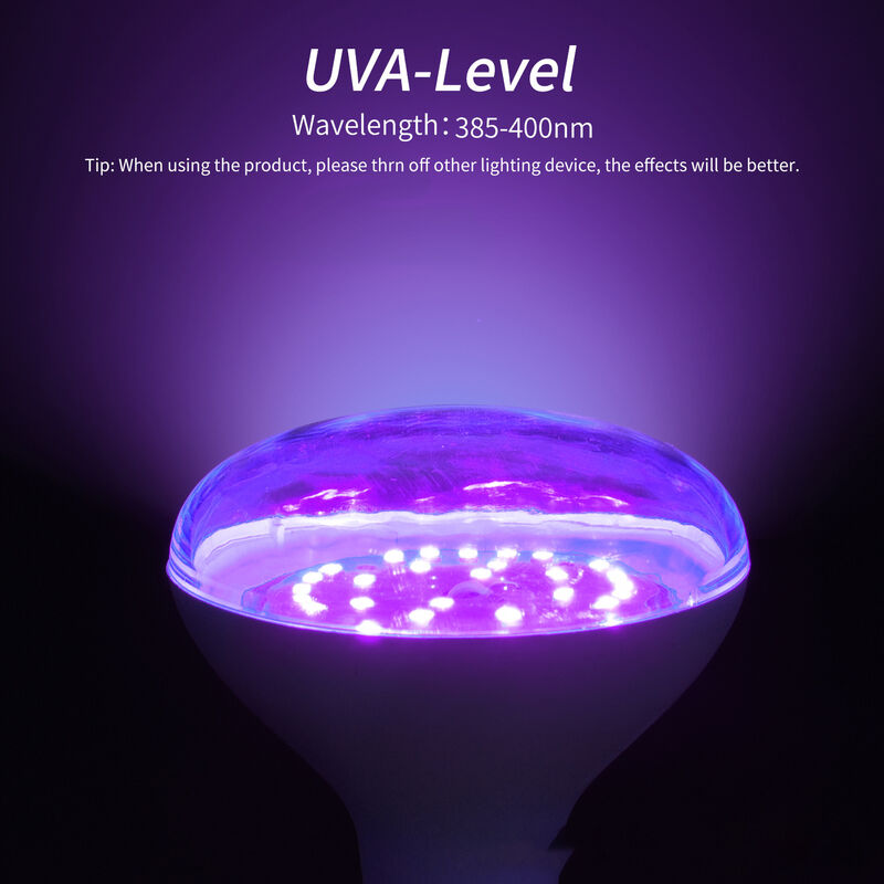 2 Ampoules LED à large pression 85-265v Uv Violet Lumière Noire