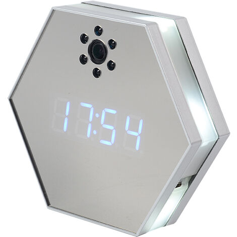 Caméra espion WiFi - Horloge HD 1080p, grand angle 120° - Caméra