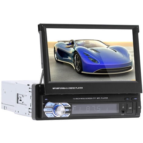 7 pouces Autoradio Bluetooth Gps Navigation Voiture Stereo Lecteur Mp5  Controle De L Ecran Tactile+8Gb Carte Sd+Camera De Recul