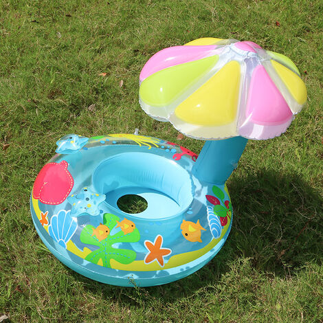 Bouee Bebe Siege Gonflable Anneaux De Natation Avec Parasol Bouee Pour Bebe De 3 Mois A 36 Mois