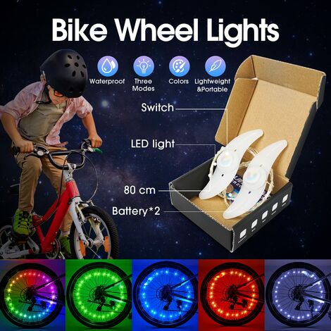 Décoration LED pour roues de vélos.. Eclairage vélo, lumieres 2 roues