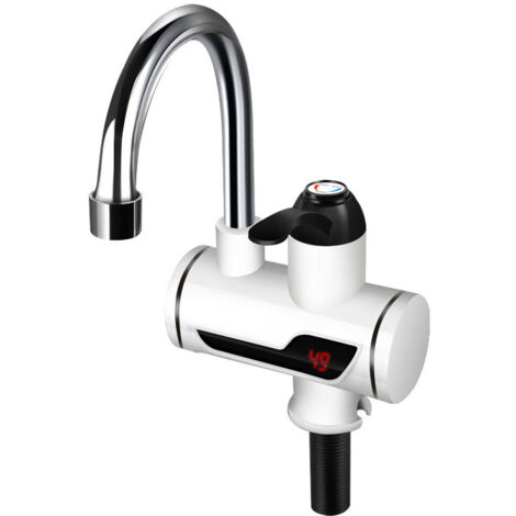 Robinet d'eau chaude electrique 3000W a chauffage rapide temperature de l' eau reglable de 30