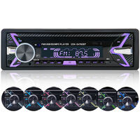 Autoradio Bluetooth, 7 Couleurs Stereo FM Radio 4x60W Poste Radio