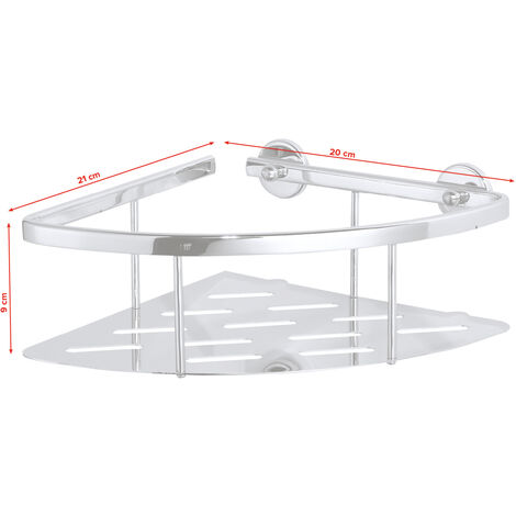 GCBTECH Eckregal Duschablage ohne Bohren 2 St/ück Duschregal Organizer Duschkorb Badregal Regal Klebehaken f/ür Badezimmer K/üche Dreieck, Beige